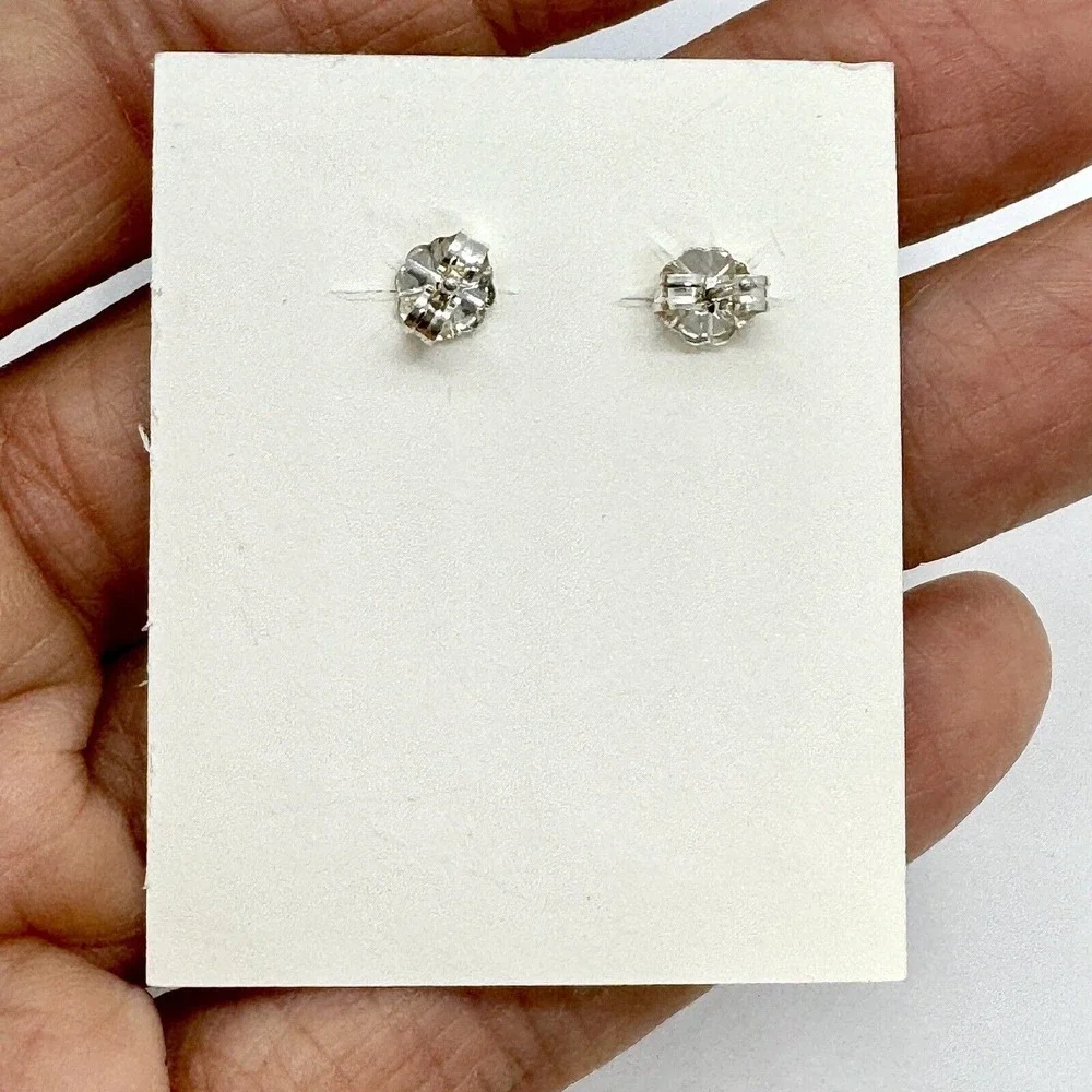 Zuni Inlay Indian Maiden Stud Earrings Turquoise Signed Joyce Waseta Woman Face